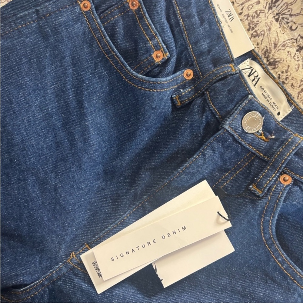NWT ZARA 70’s Bootcut in Denny Blue - Picture 7 of 7